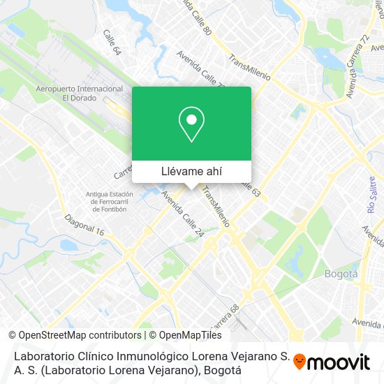 ¿Cómo llegar a Laboratorio Clínico Inmunológico Lorena Vejarano S. A. S