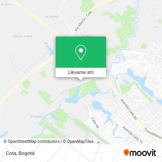 ¿Cómo llegar a Cota en La Florida en SITP?