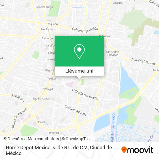 ¿Cómo llegar a Home Depot México, s. de R.L. de C.V. en Benito Juárez