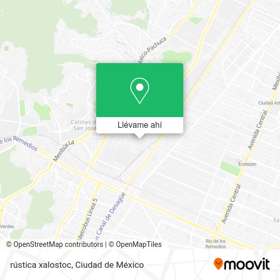 ¿Cómo llegar a rústica xalostoc en Ecatepec De Morelos en Autobús o Metro?