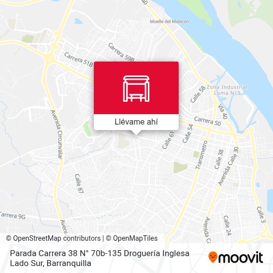 ¿Cómo llegar a Carrera 38 N° 70b135 Droguería Inglesa Lado Sur en