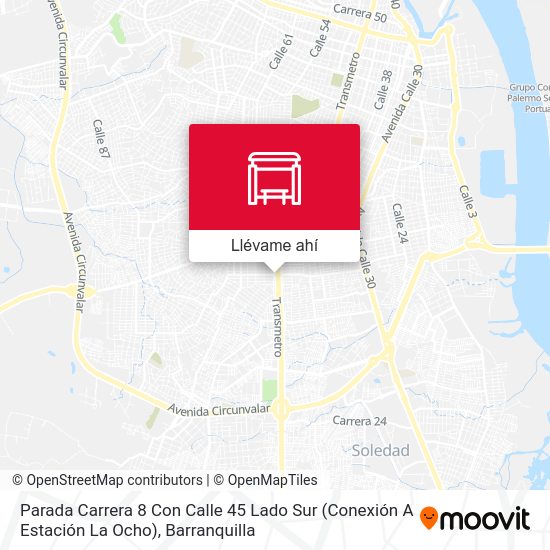 ¿Cómo llegar a Carrera 8 Con Calle 45 Lado Sur (Conexión A Est. La Ocho