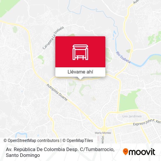 ¿Cómo llegar a Av. República De Colombia Desp. C / Tumbarrocio en Santo