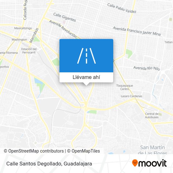 ¿Cómo llegar a Calle Santos Degollado, Guadalajara en Autobús o Tren?
