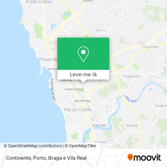 Como chegar a Continente em Vila Do Conde através de Metro ou Autocarro?