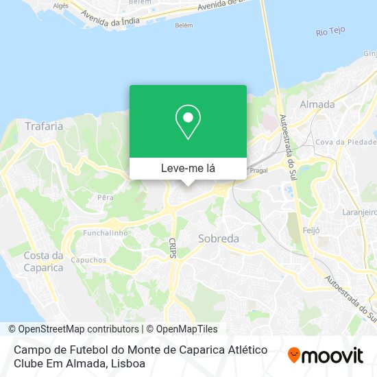 Como chegar a Campo de Futebol do Monte de Caparica Atlético Clube Em