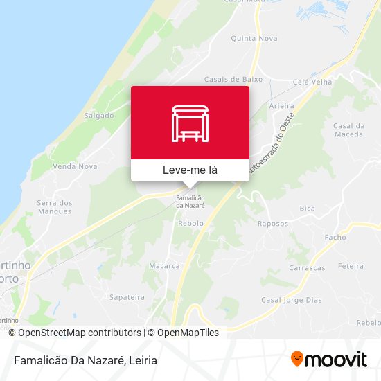 Famalicão Da Nazaré estação Rotas, Horários e Preços