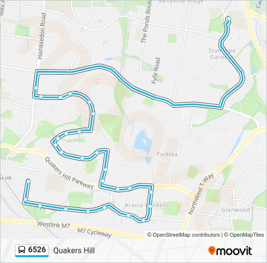 6526 Route Schedules, Stops & Maps Quakers Hill (Updated)