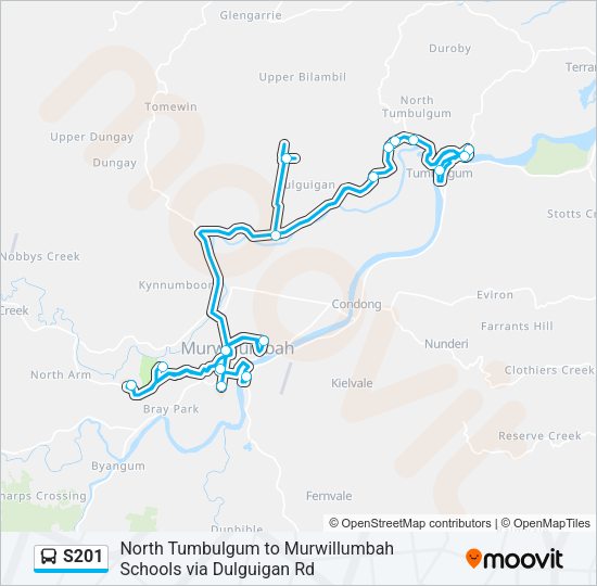s201 Route Schedules, Stops & Maps Dulguigan Rd opp Boyd (Updated)