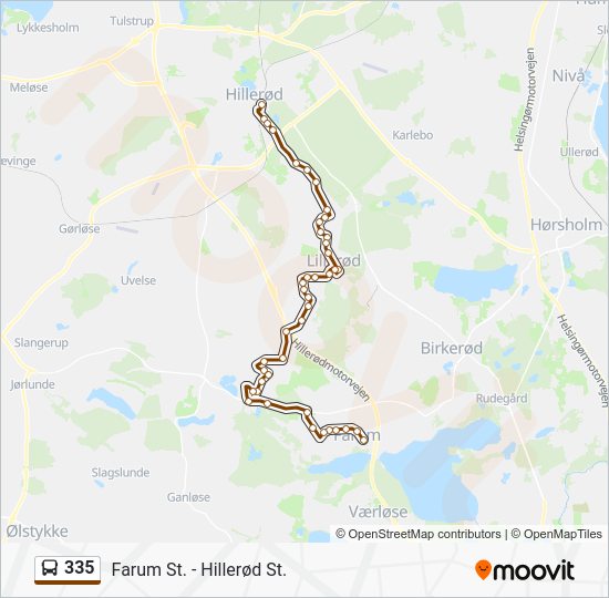335 Bus Route Timetable 335 Route: Schedules, Stops & Maps - Farum St. (Updated)