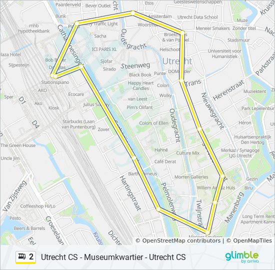 2 Route: Schedules, Stops & Maps - Museumkwartier (Updated)