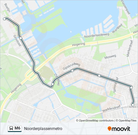 M6 Route: Dienstregelingen, Haltes En Kaarten - Noorderplassen (Bijgewerkt)