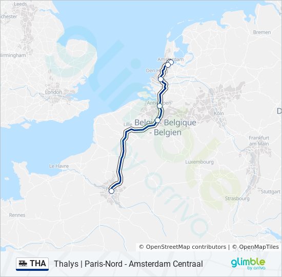 Tha Route: Dienstregelingen, Haltes En Kaarten - Amsterdam Centraal (Bijgewerkt)