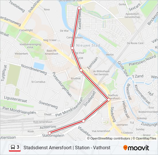 3 Route: Dienstregelingen, Haltes En Kaarten - Centraal Station (Bijgewerkt)