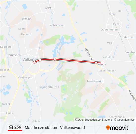 256 Route: Schedules, Stops & Maps - Leende (Updated)