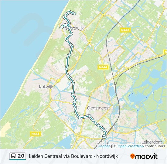 Buslijnen Leiden Kaarten 20 Route dienstregelingen, haltes en kaarten Leiden Centraal