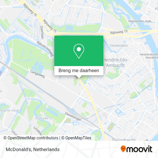 Mcdonalds Vestigingen Nederland Kaart Hoe gaan naar McDonald's in HendrikIdoAmbacht via Bus, Trein