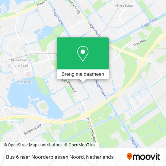 Hoe Gaan Naar Bus 6 Naar Noorderplassen Noord In Almere Via Bus, Trein, Tram Of Metro?