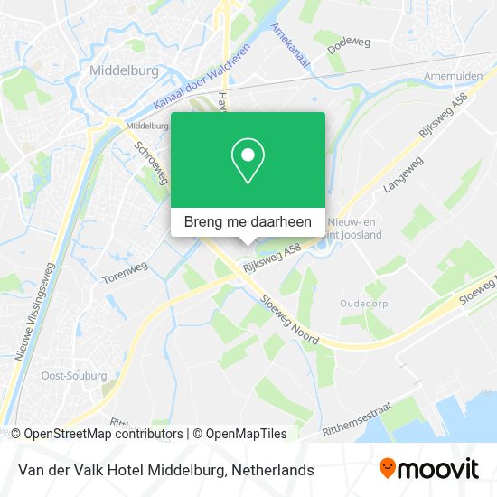 Van Der Valk Nederland Op Kaart Hoe gaan naar Van der Valk Hotel Middelburg in Middelburg via Bus
