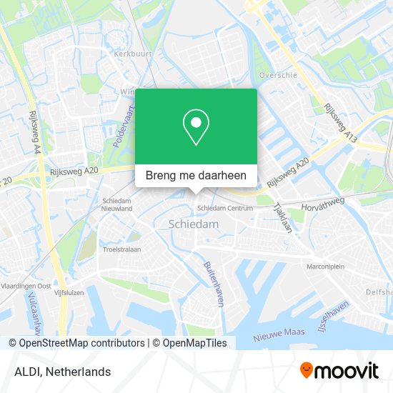 Hoe Gaan Naar Aldi In Schiedam Via Bus, Trein, Metro Of Tram?