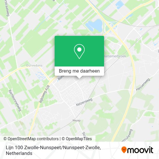 Buslijnen Zwolle Kaart Europa Hoe gaan naar Lijn 100 ZwolleNunspeet / NunspeetZwolle in Oldebroek