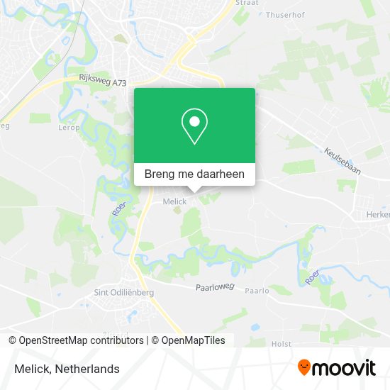 Kaart Melick Hoe gaan naar Melick in Roerdalen via Bus of Trein Moovit