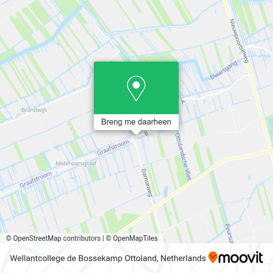 Hoe Gaan Naar Wellantcollege De Bossekamp Ottoland In Graafstroom Via Bus, Metro Of Trein?