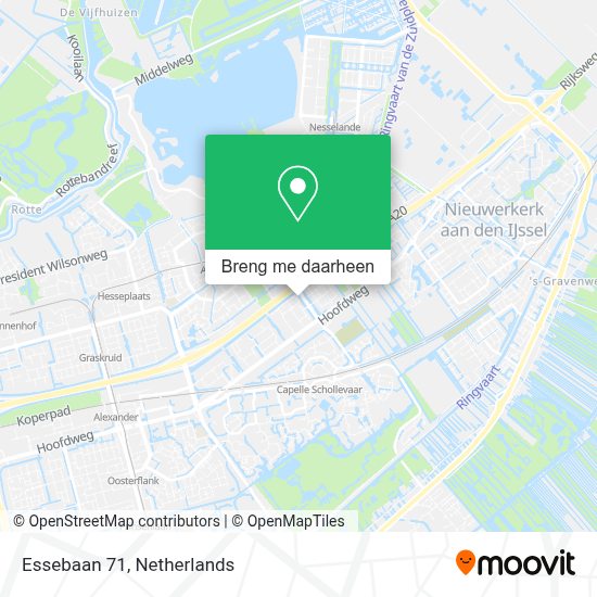 Hoe Gaan Naar Essebaan 71 In Capelle Aan Den Ijssel Via Bus, Metro, Trein Of Tram?