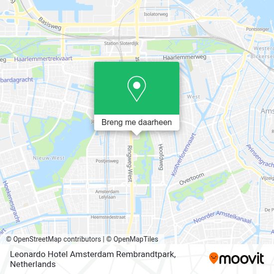 Rembrandtpark Amsterdam Kaart Hoe gaan naar Leonardo Hotel Amsterdam Rembrandtpark in Amsterdam via