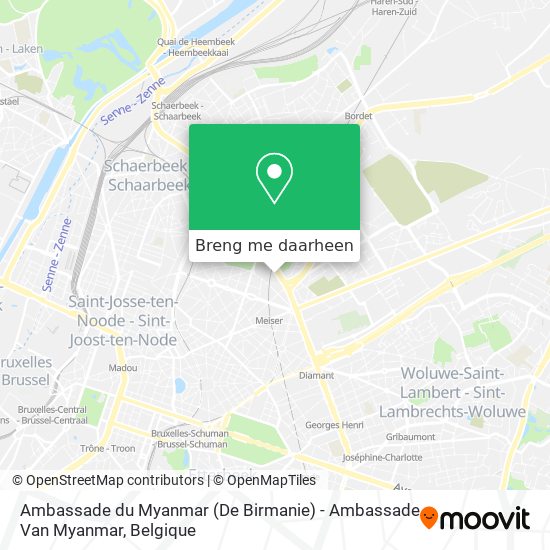 Hoe Gaan Naar Ambassade Du Myanmar (De Birmanie) - Ambassade Van Myanmar In Brussel Via Bus, Trein Of Tram?