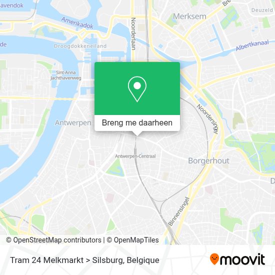 Melkmarkt Antwerpen Kaart Hoe gaan naar Tram 24 Melkmarkt > Silsburg in Antwerpen via Bus, Trein