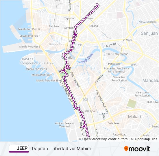 jeep Route Schedules, Stops & Maps Community Centre, San Isidro
