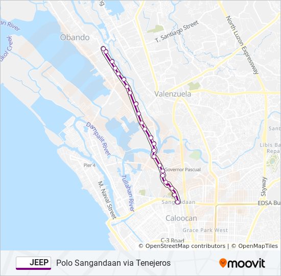jeep Route Schedules, Stops & Maps Caloocan City Police Station