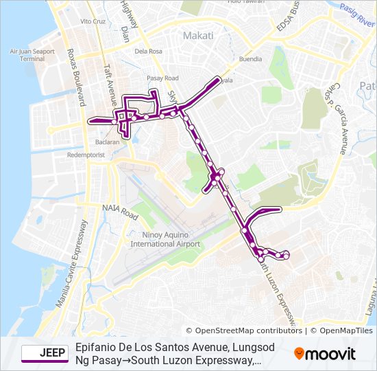 jeep Route Schedules, Stops & Maps Epifanio De Los Santos Avenue