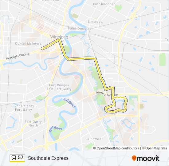 57 Route Schedules, Stops & Maps Southdale (Updated)