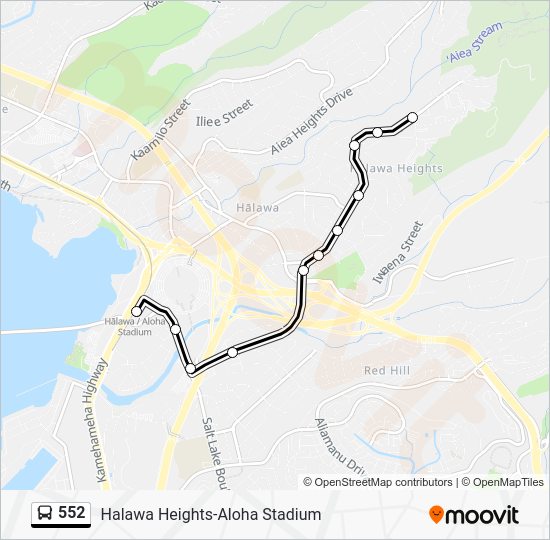 552 Route Schedules, Stops & Maps Halawa Aloha Stadium Station (Updated)