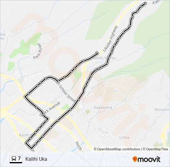 7 Route Schedules, Stops & Maps Kalihi Uka (Updated)