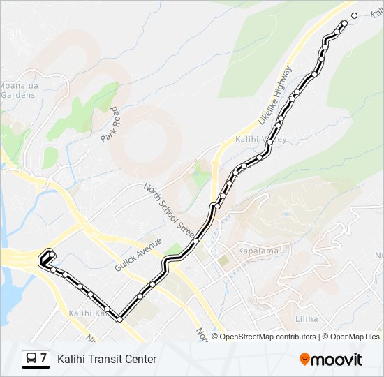 7 Route Schedules, Stops & Maps Kalihi Transit Center (Updated)
