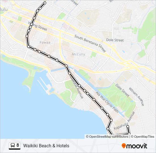 8 Route Schedules, Stops & Maps Waikiki Beach & Hotels (Updated)