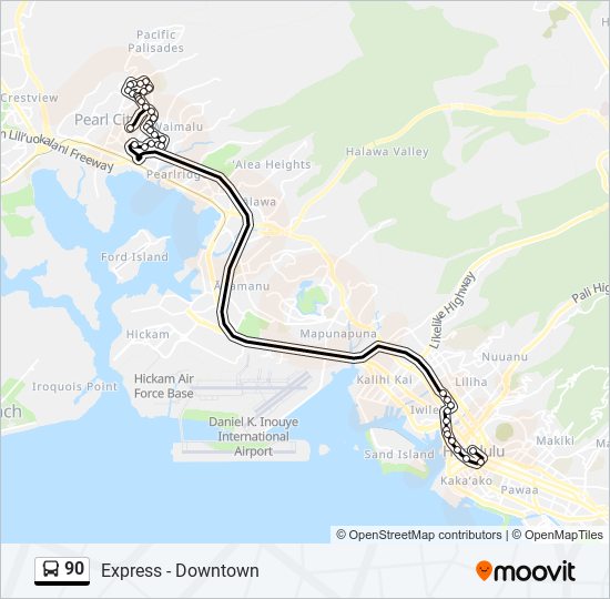 90 Route Schedules, Stops & Maps Express Downtown (Updated)