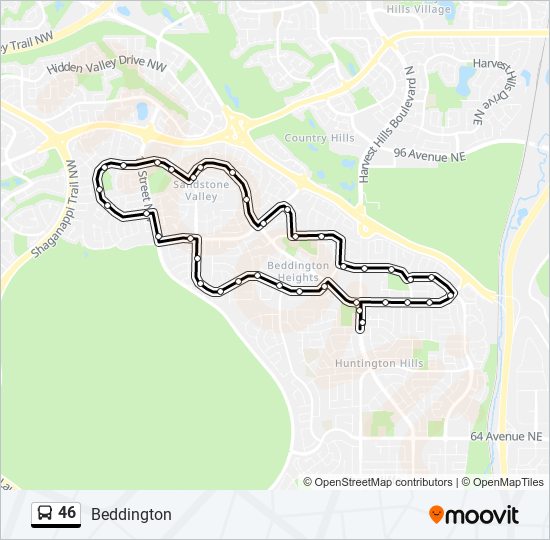 46 Route Schedules, Stops & Maps Beddington (Updated)