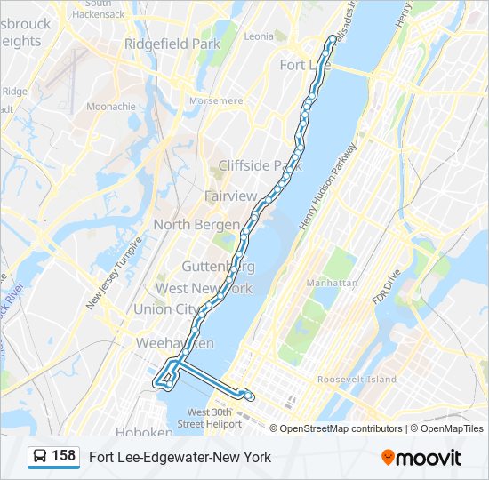 158 Route Schedules, Stops & Maps 158m New York Via River Road (Updated)