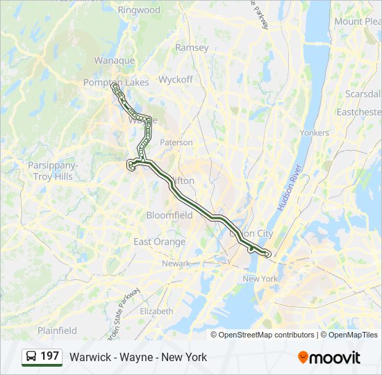 197 Route Schedules, Stops & Maps Pompton Lakes Via Willowbrook
