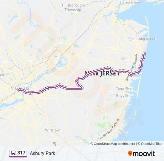 317 Route Schedules, Stops & Maps Asbury Park (Updated)