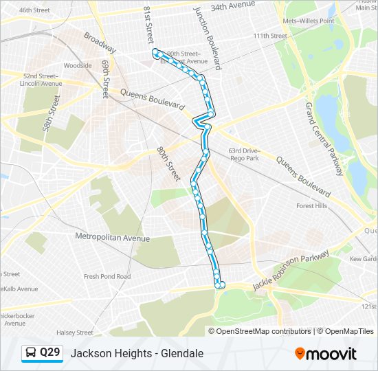 q29 Route Schedules, Stops & Maps Glendale Myrtle Av (Updated)
