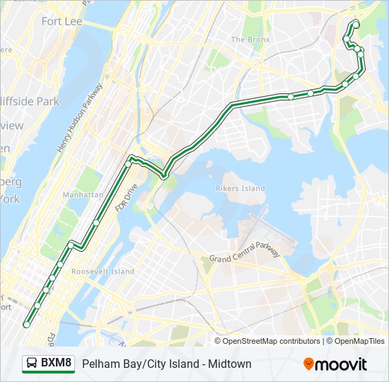 bxm8 Route Schedules, Stops & Maps Pelham Bay Westchester Ave Via