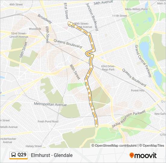 Q29 Route Schedules, Stops & Maps Glendale (Updated)