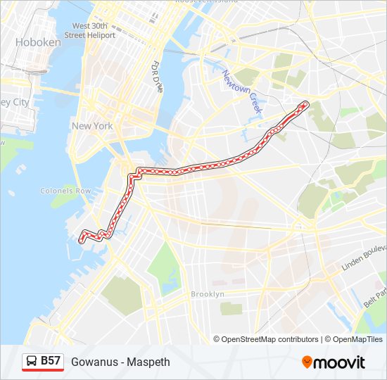 b57 Route Schedules, Stops & Maps Maspeth Fresh Pond Rd (Updated)