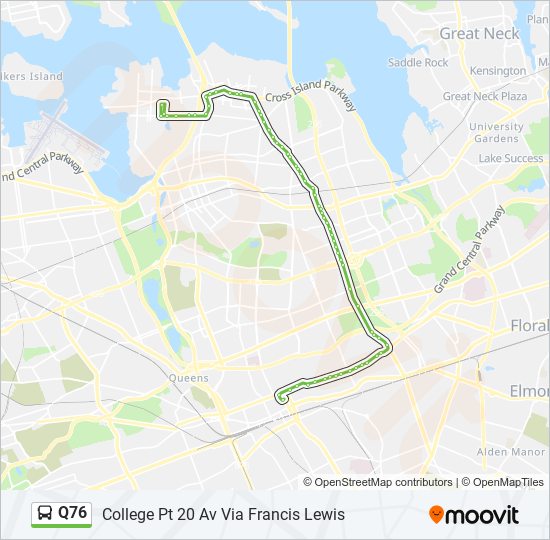 q76 Route Schedules, Stops & Maps College Pt 20 Av Via Francis Lewis