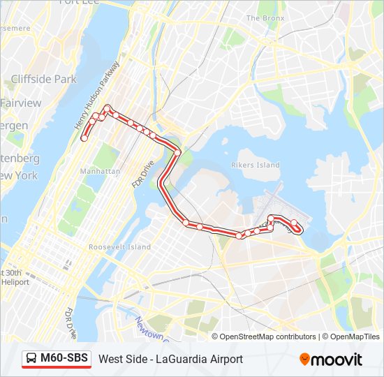 m60sbs Route Schedules, Stops & Maps Select Bus La Guardia Airport